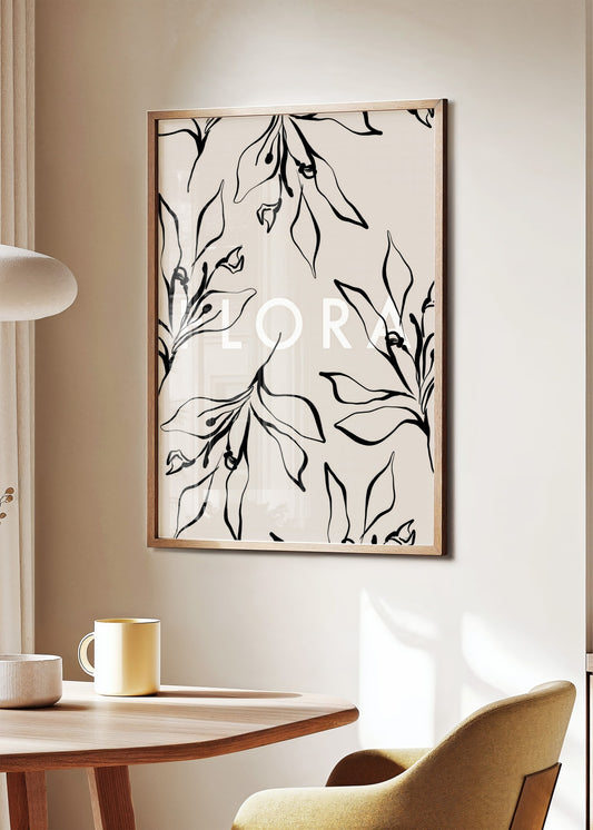 Flora Botanical Poster