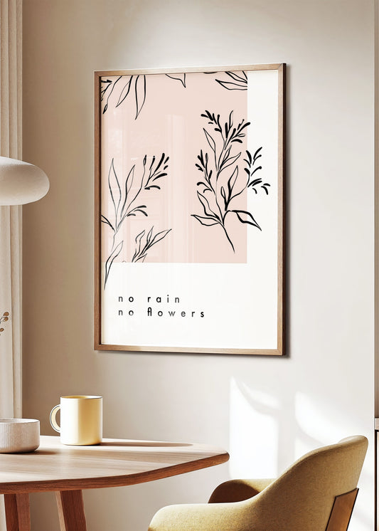 No Rain No Flowers Poster