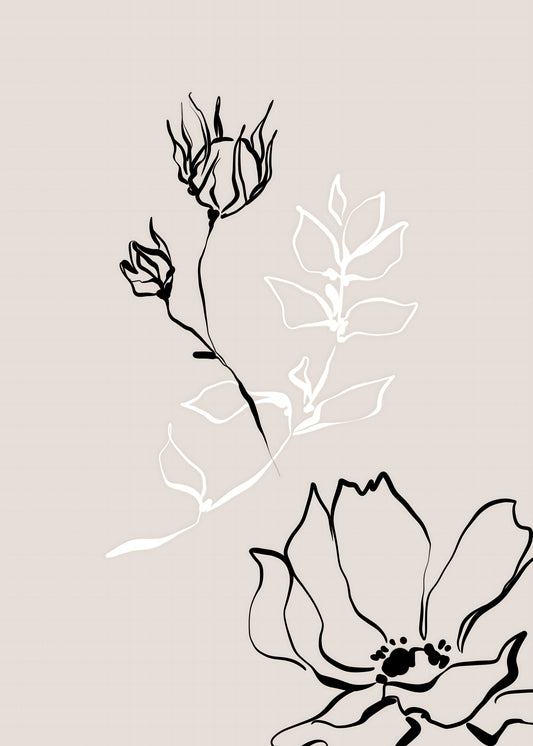 Quiet Bloom Botanical Poster