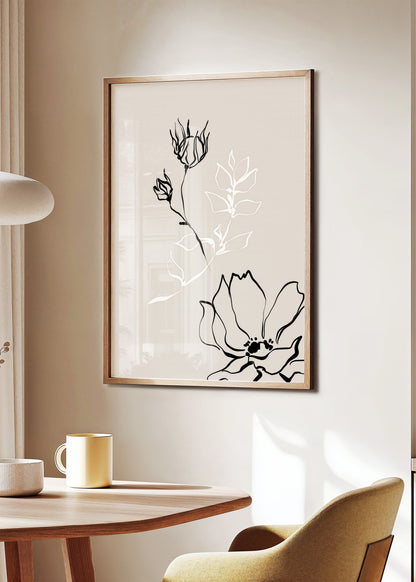 Quiet Bloom Botanical Poster