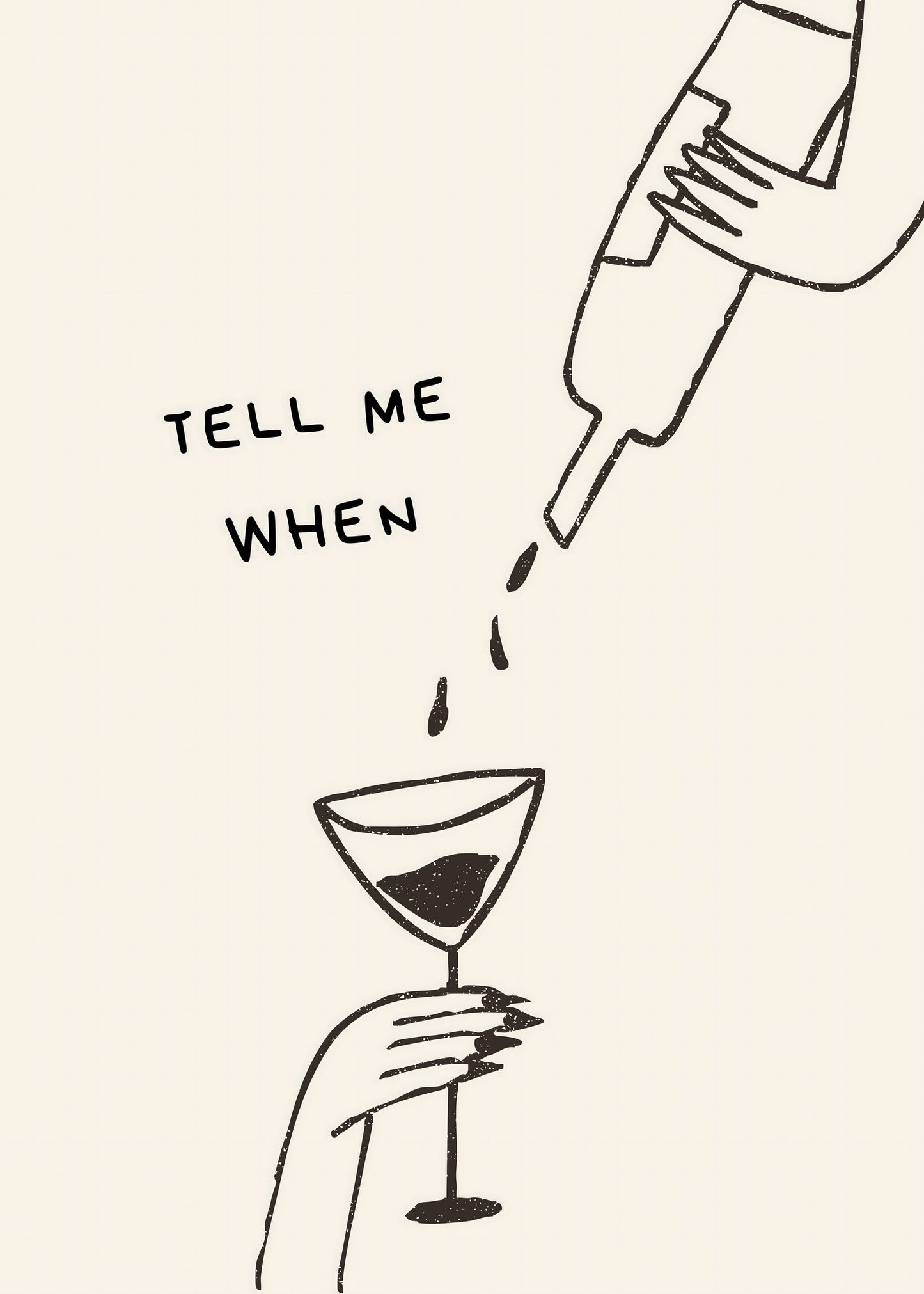 Tell Me When Cocktail Poster