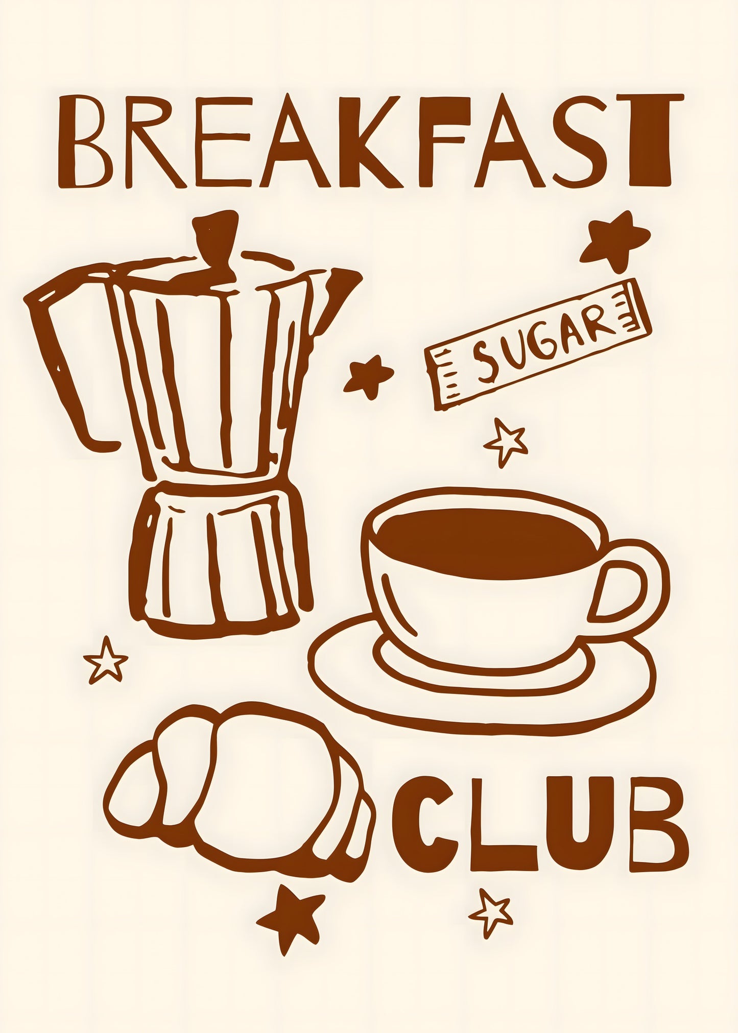Breakfast Club Coffee Poster