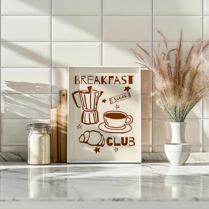 Breakfast Club Coffee Poster