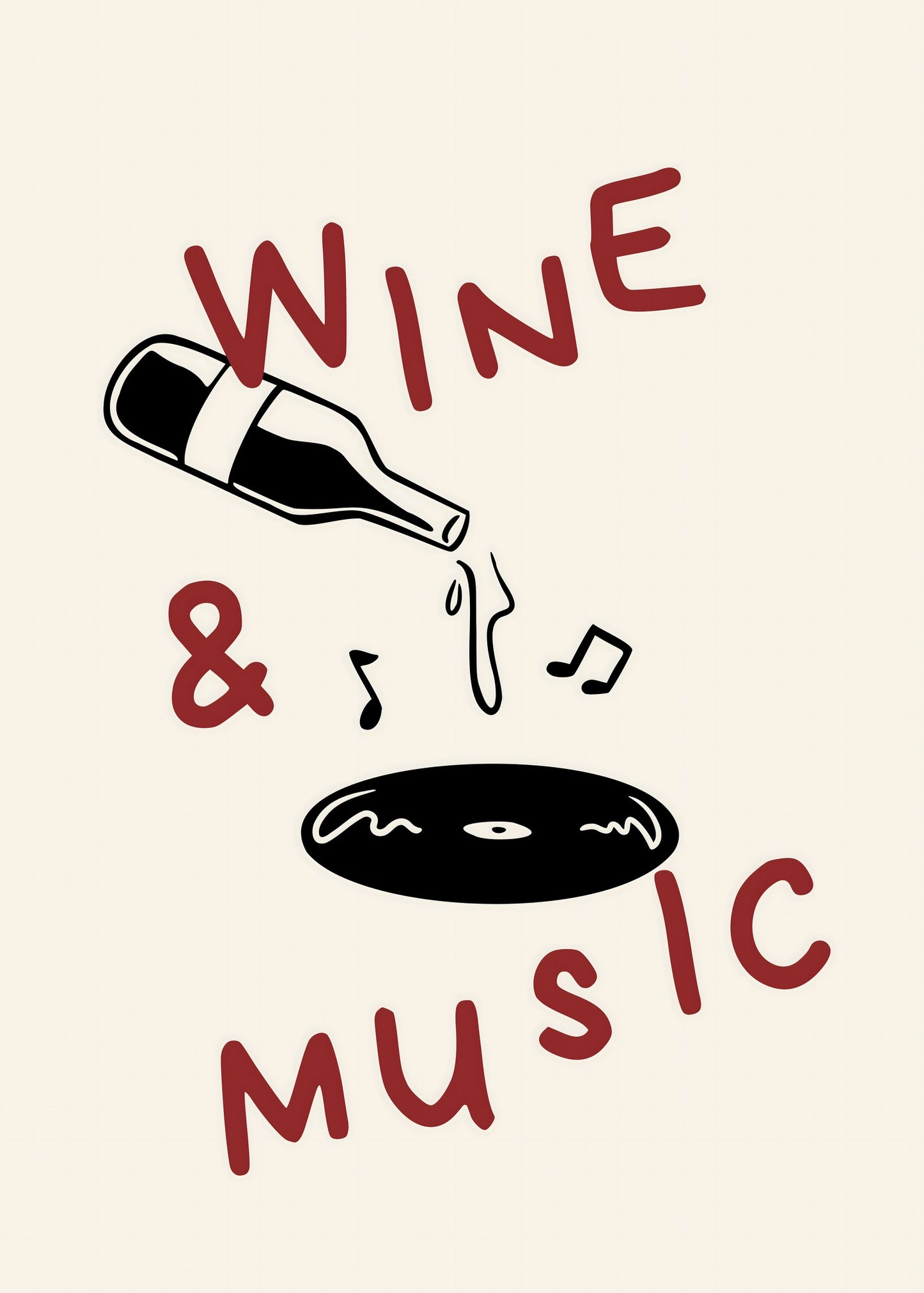 Wine & Music Poster
