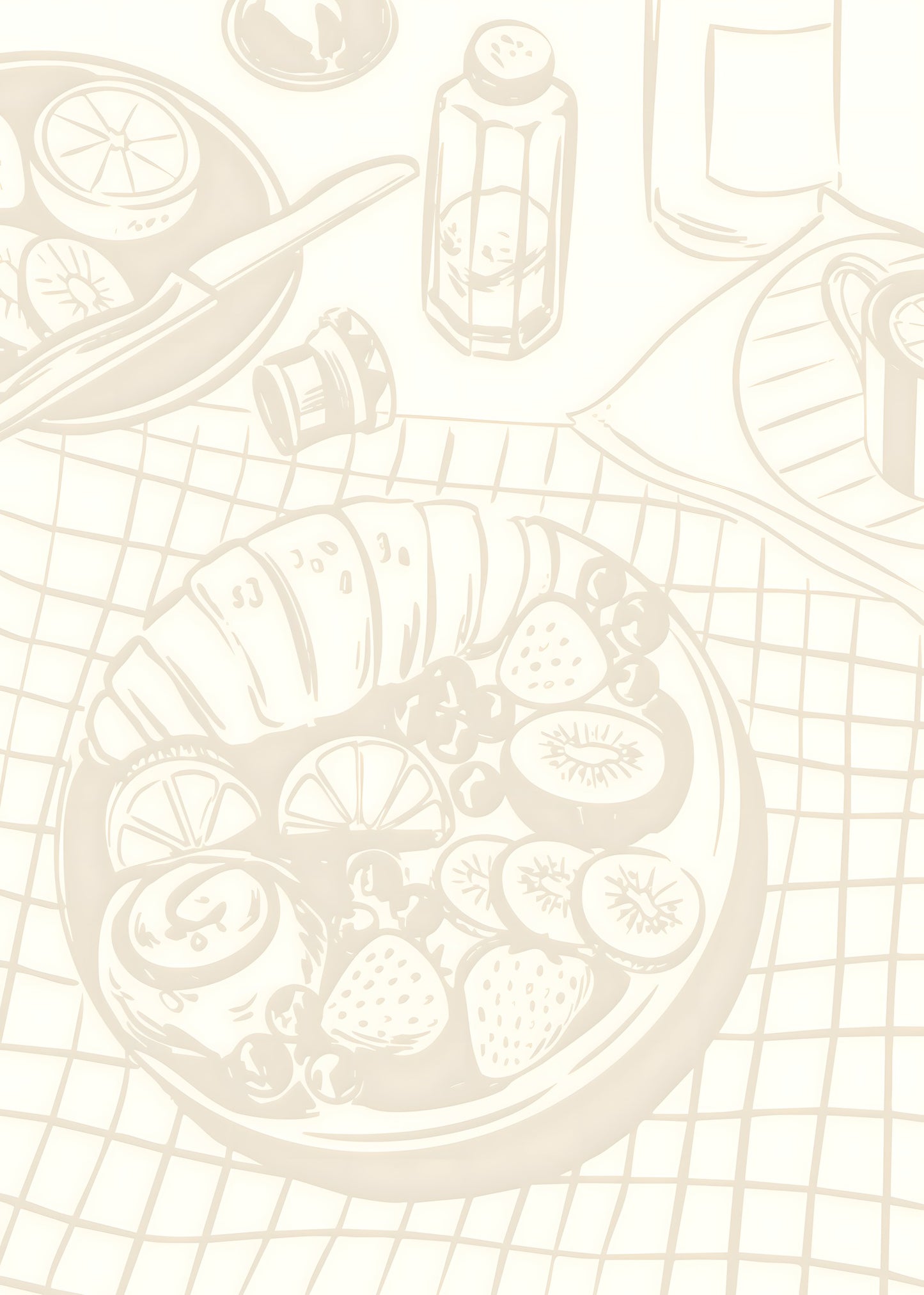 Pastel Breakfast Bowl Poster
