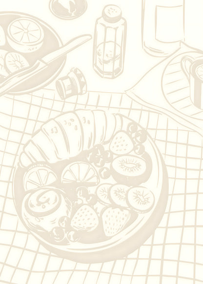 Pastel Breakfast Bowl Poster