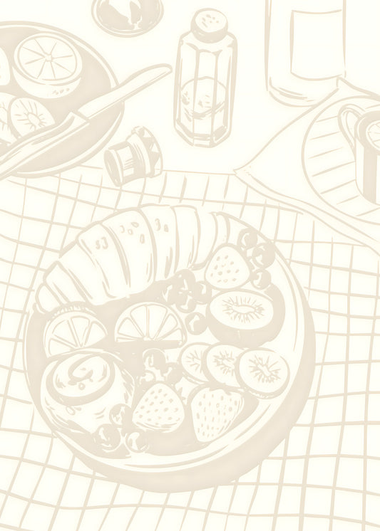 Pastel Breakfast Bowl Poster