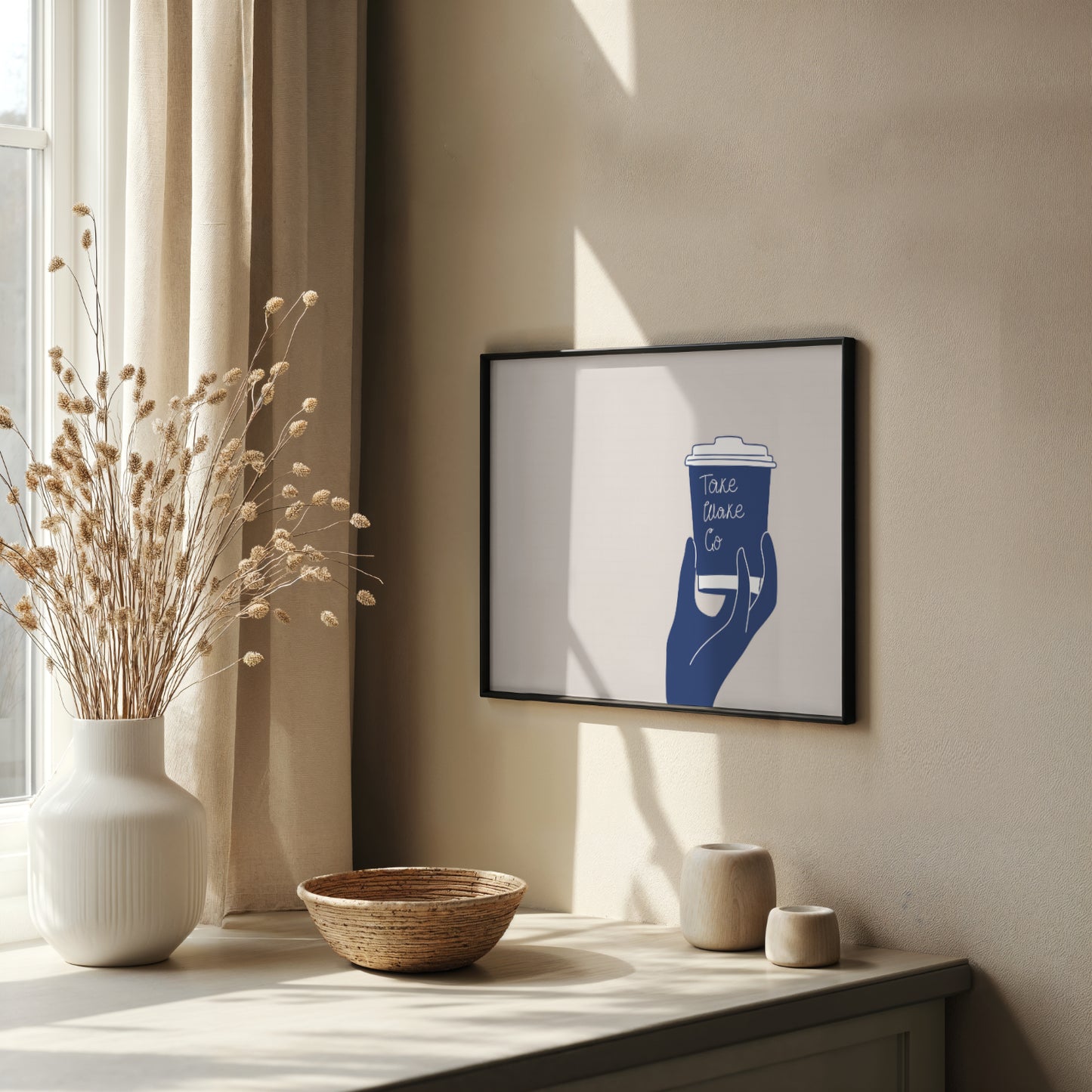 Take Coffee To Go Minimal Poster