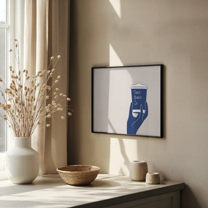 Take Coffee To Go Minimal Poster