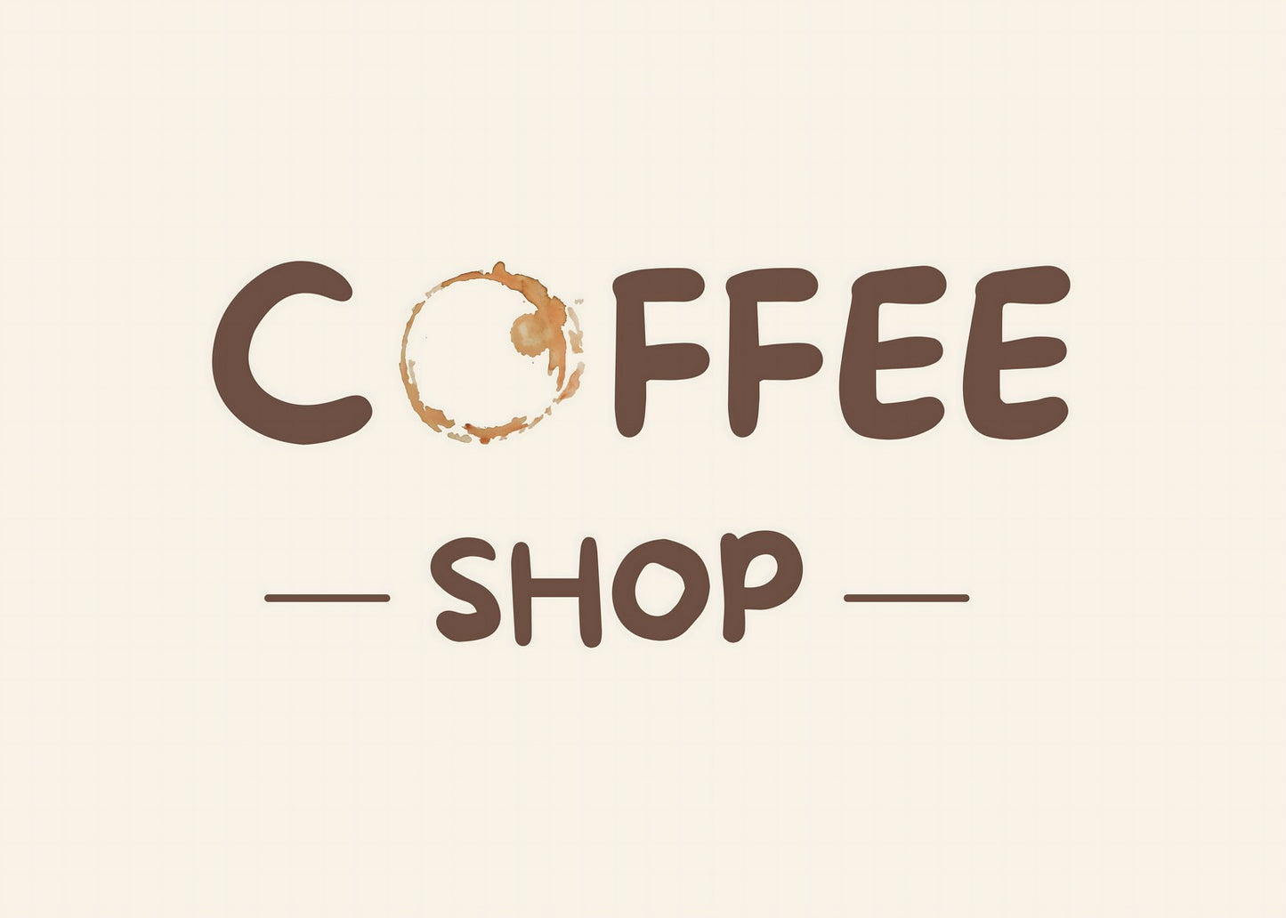 Coffee Shop Typography Poster