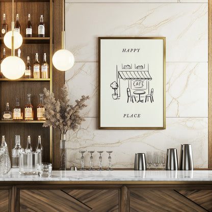 Happy Cafe Place Poster