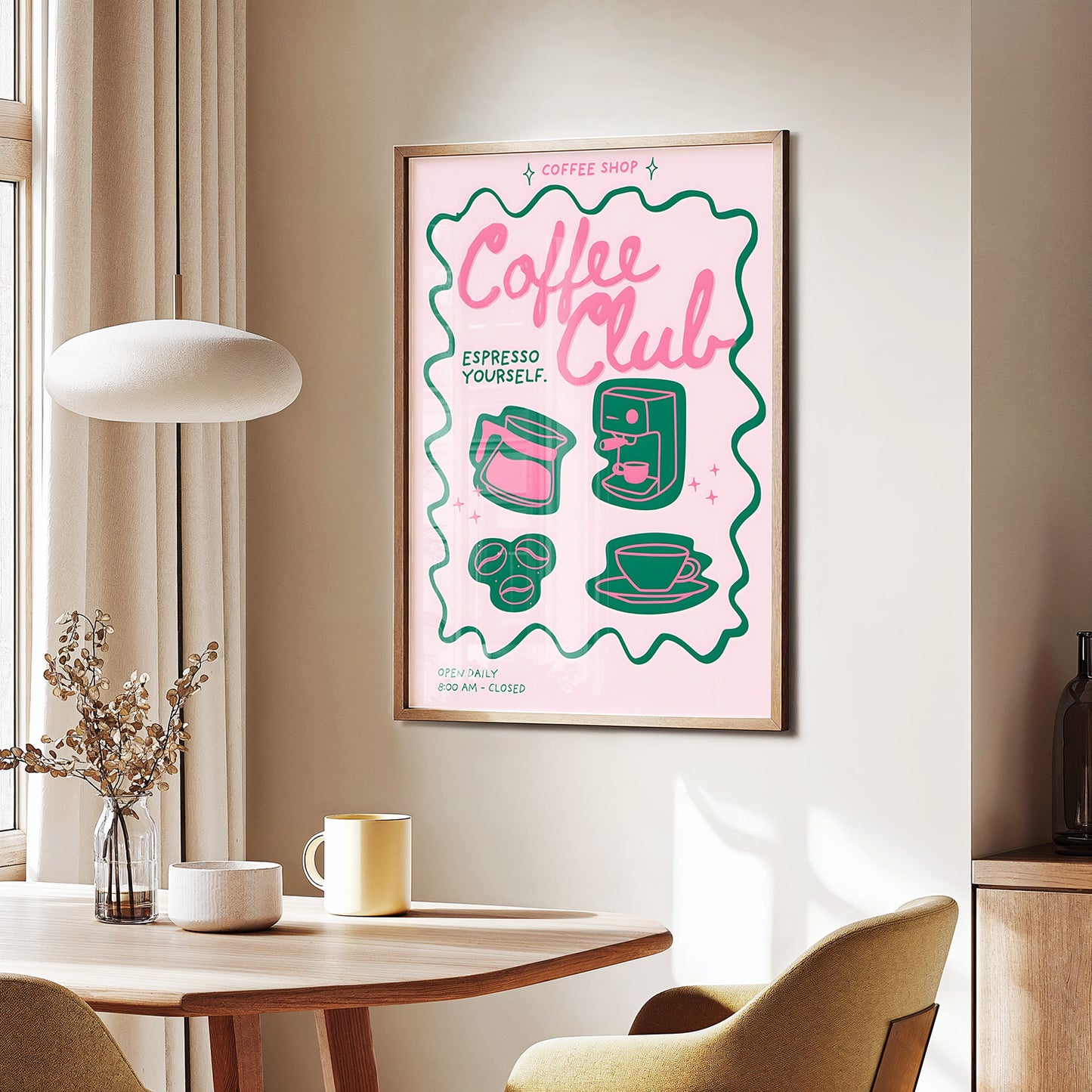 Coffee Club Espresso Yourself Poster