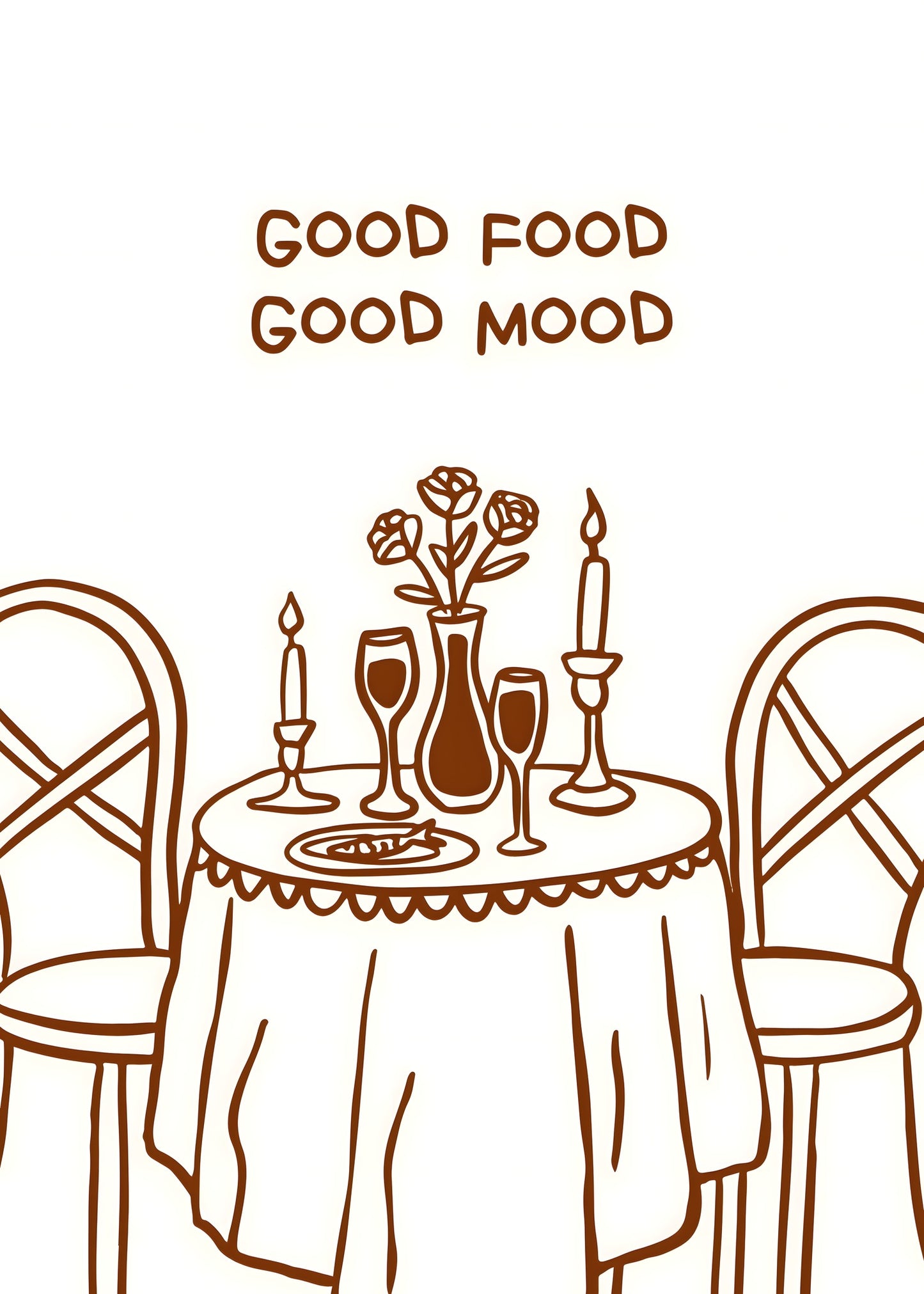 Good Food Good Mood Poster
