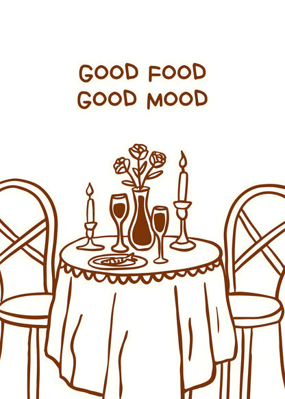 Good Food Good Mood Poster