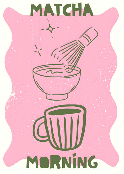 Matcha Morning Poster