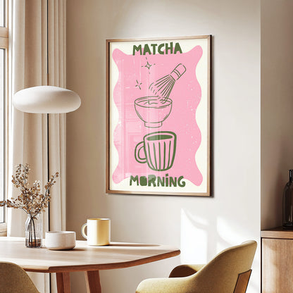 Matcha Morning Poster