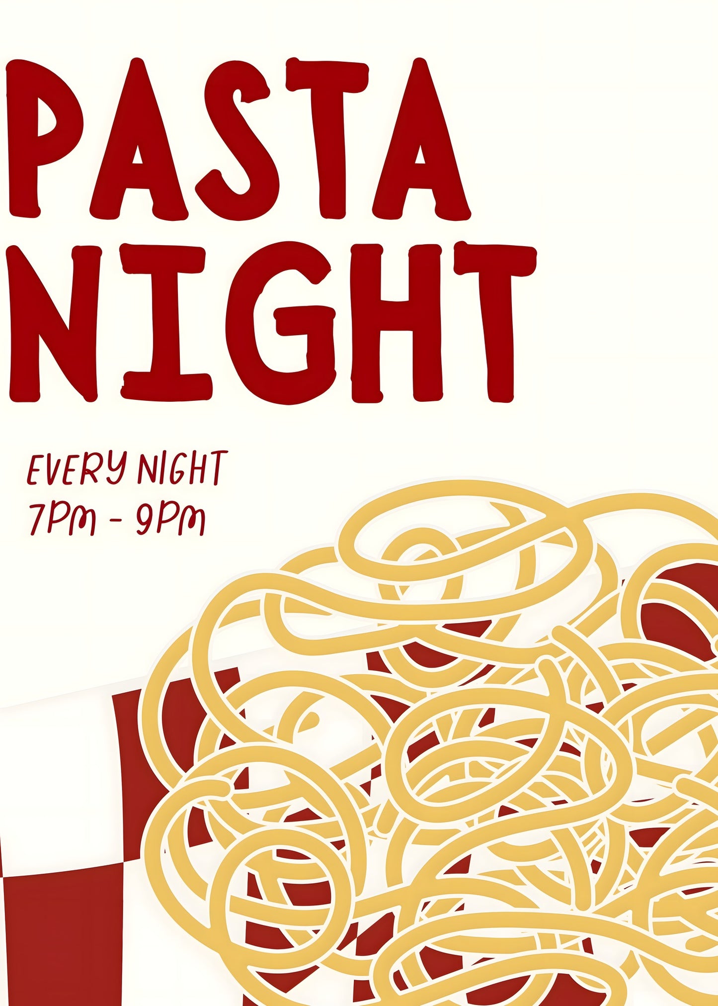 Pasta Night Poster