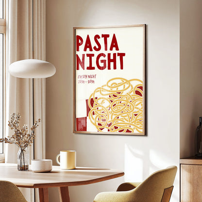 Pasta Night Poster