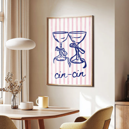Cin Cin Cocktail Poster